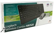 комплект Клавиатура + Мышь Logitech Cordless Desktop MK520